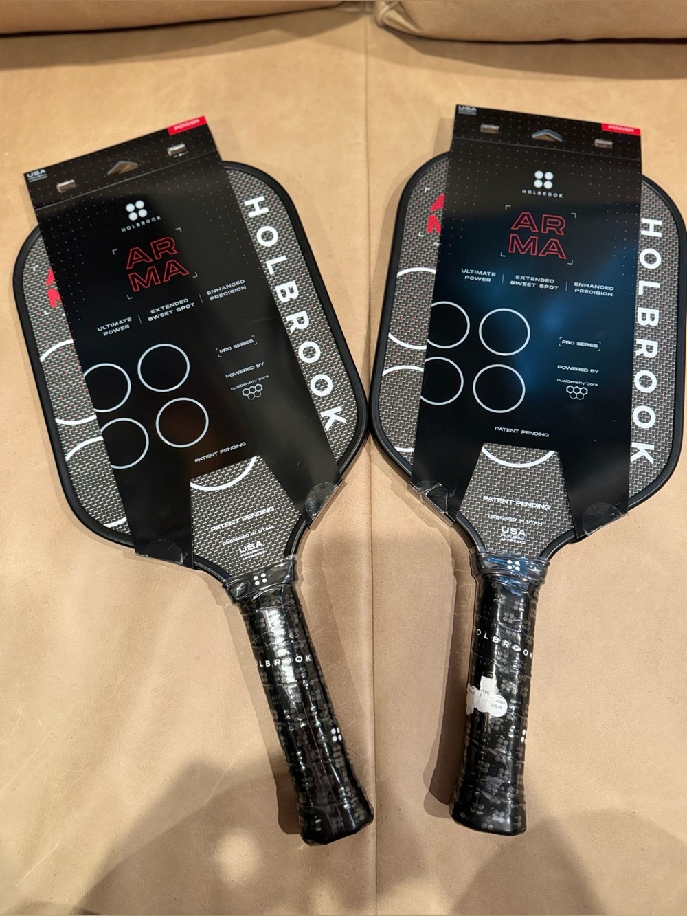 Holbrook ARMA T Metallic 14mm Pickleball Paddle (Black)